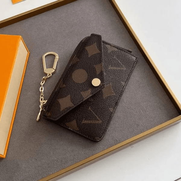 10A WALLET CARD HOLDER RECTO VERSO Designer leather Fashion Womens Mini Zippy Organizer Wallet Coin Purse bag Belt Charm Key Pouch