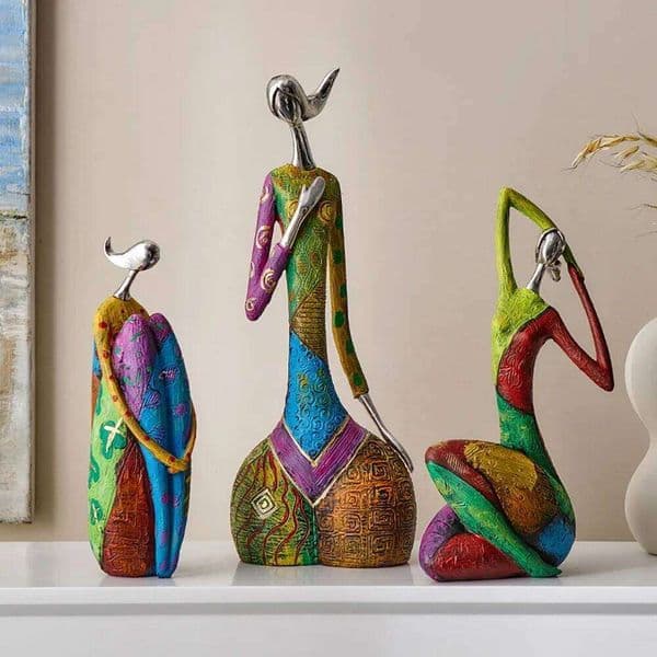 Nordic Style Creative Abstract Home Figure Sculpture Living Room Modern Art Figurine Desk Decoration Christmas Gifts 26H0328