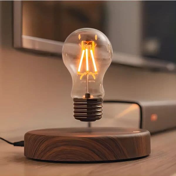 Magnetic Levitation Lamp Creativity Floating Glass LED Bulb Home Office Desk Decoration Birthday Gift Table Novelty Night Light 260326