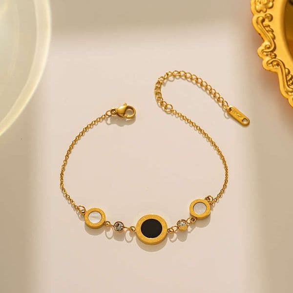 Roman Disc Bracelet For Girls Ins High-end Summer Internet Celebrity Style Jewelry