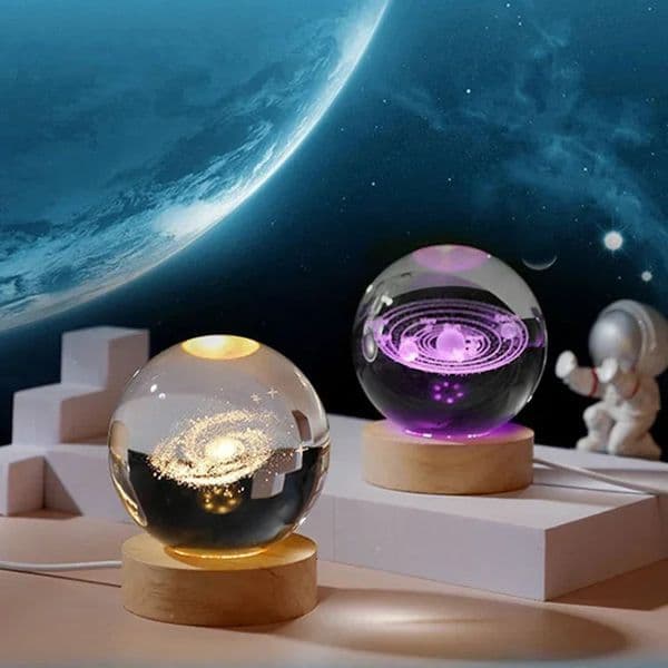 3D Crystal ball Crystal Planet Laser Engraved Solar System Globe Astronomy Gift Birthday Gift Glass Sphere Home Decoration 260326