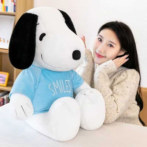 35cm Cartoon Cute Snoopy Plush Toy Pillow Sofa Back Plush Doll Gifts For Children L260331
