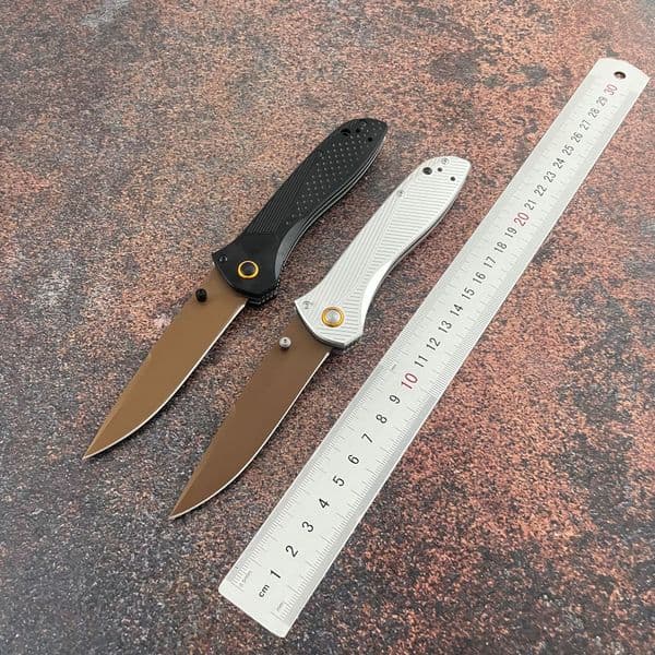knife 710FE Lightweight Durable Knife Top Quality Outdoor Hunting Pocket Knife D2 Blade Aluminum Handle Professional Folding Knife