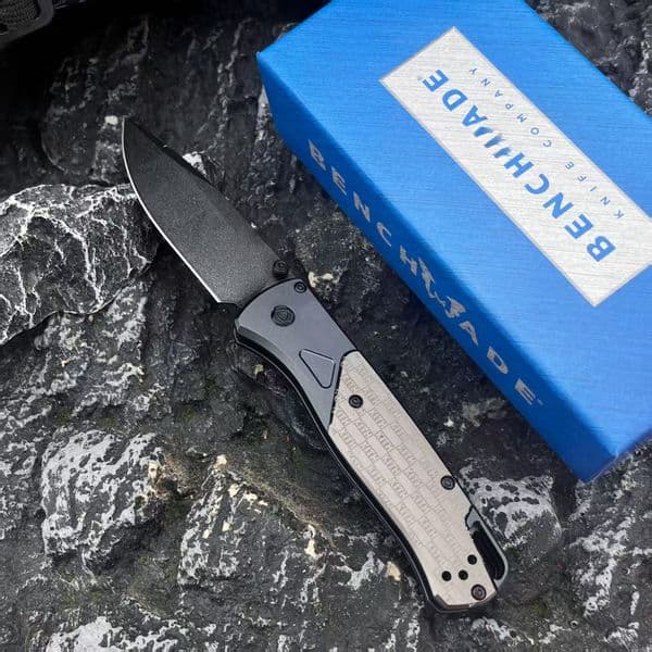 BM 535 Portable folding knife Folding Knife D2 Steel Blade Aluminum Handle Outdoor Camping Survival Tactics EDC Hunting Knife Men's Gift
