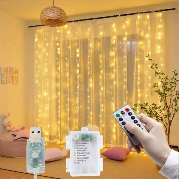 3MX1M/2M/3M Battery/USB Power LED String Fairy Garland For New Year Wedding Party Christmas Home Curtain Decor Lights 26L0331