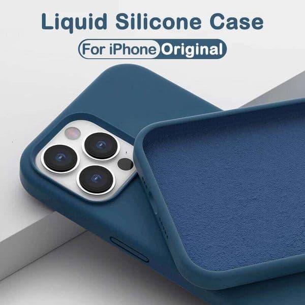 Liquid Silicone Case For iPhone 11 13 12 14 Pro Mini Phone Cases 7 8 Plus X XR XS Max Soft Cover Accessories 26Y0316
