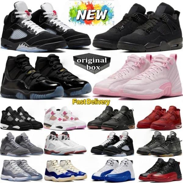 With Box designer new 4s Cat Basketball Shoes 5s Metallic Wolf Grey 6s Infrared 11s Gamma Blue Tokyo 12s Taxi Flu Game Fire Red 13s Sail Black Gorge Green red