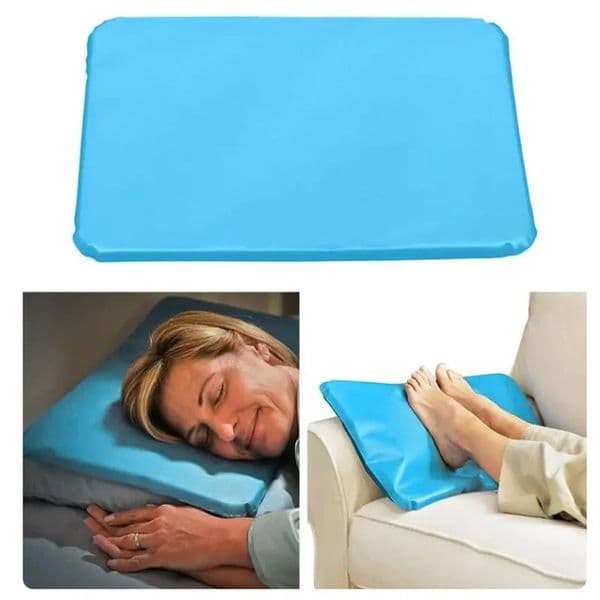 1pc Summer Ice Cold Pillow Massager Therapy Insert Pillow Sleeping Aid Muscle Neck Cooling PVC Pad Household Ice Mat 260330