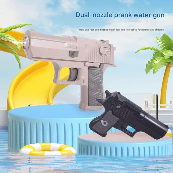 Best Seller Funny Prank Water Gun Dual Direction Reverse Spray Squirt Toy For Party Bulk Gift