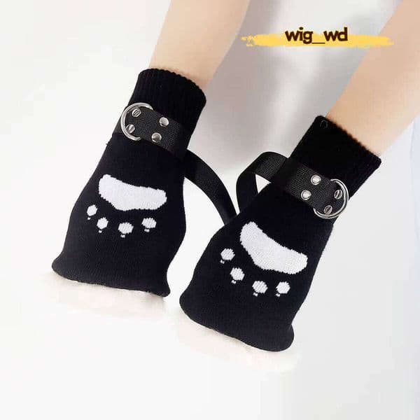 Sex Toys Adult Plush Horseshoe-shaped Upright Paws Tied to a Flirting Dog Handcuffs SM Feather Brush