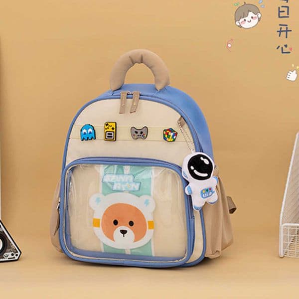 Cartoon Cute Childrens Backpack Kindergarten Backpack 3-6 Years Old Anime Lightweight Spine Protection Boys and Girls Baby Backpack Trendy S260330