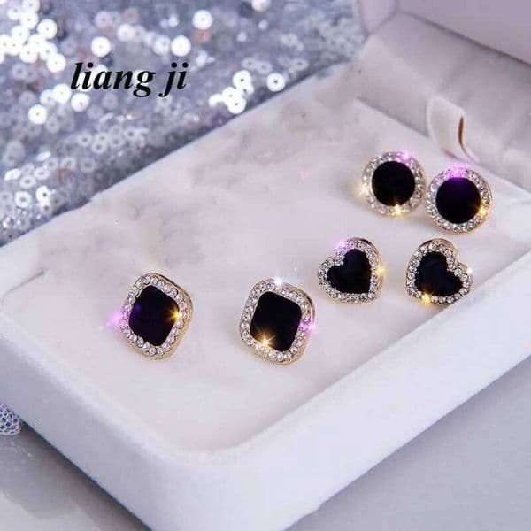 S Silver Needle Love Female New Temperament Online Celebrity Simple Star Earrings Jewelry 26W0331