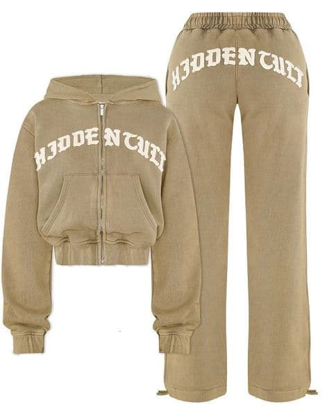 Streetwear Sportswear two-piece Y2K clothing Hip Hop alphabet embroidered patch hoodie Sweatshirt Womens casual sweatpants emo 260330