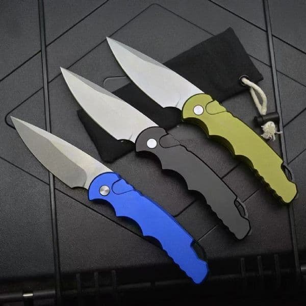 T501 Tactical Folding Knife D2 Stone Wash Blade CNC Aviation Aluminum Handle knife TR5 Outdoor EDC Pocket Knives