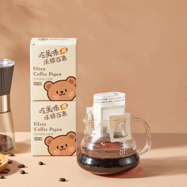 50/100/200pcs Filter Paper Non-woven Fabrics Disposable Drip Bags Hanging Ear Espresso Coffee Accessories N
