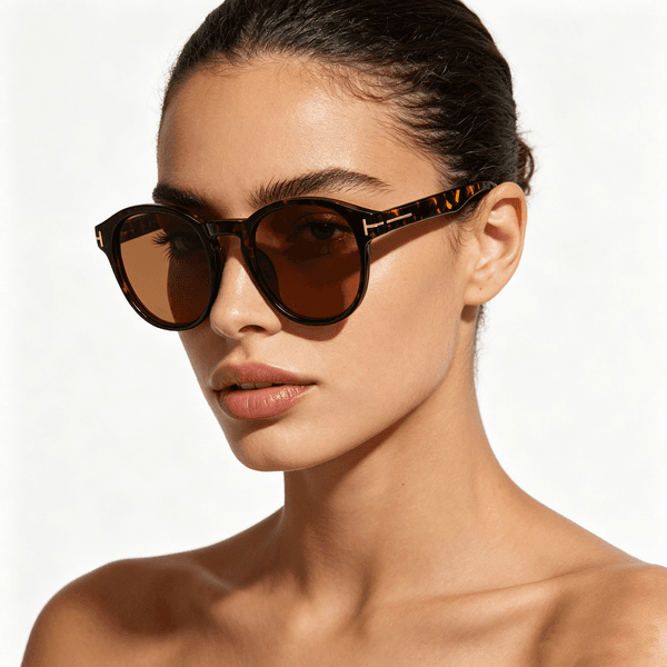 Fashionable sunglasses for women designer Glass Leopard print frame in brown color Lens mens Sun glasses sunshade Metal letter logo luxury Glasses