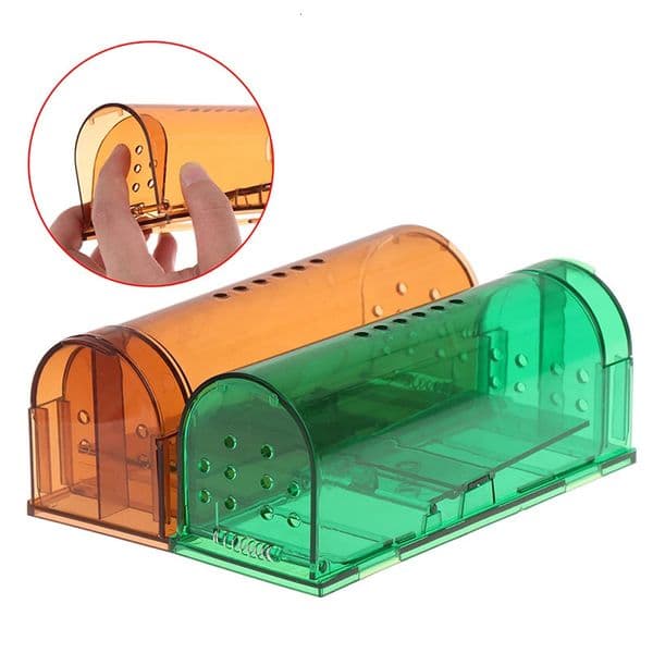 1PC Smart Selflocking Mousetrap Safe Firm Transparent Household Mouse Catcher Control Cage Mice Rodent Rat Trap 260429