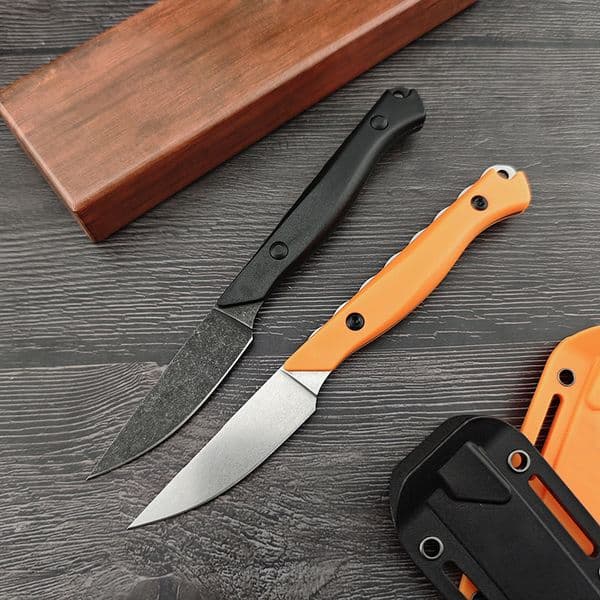 BM15700 Fixed Blade Knife CPM-154 Blade Santoprene Handle Durable Outdoor Camping EDC Hiking Portable Multitool Straight Knives