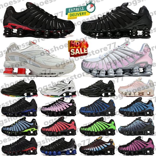 2026 shoxs tl ride z r4 designer running shoes men women air cushion spring triple black white silver race blue bred pink orange trainers outdoor sport sneakers
