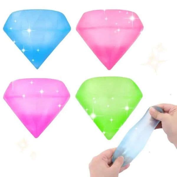Glittering Diamond Needoh Ice Cubes Vent Ball Slow Rebound Squeeze Toys Stress Relief Kids Adults Antistress Squishy Toy Z260326