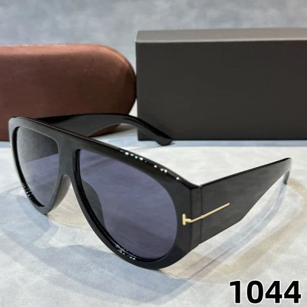 Retro Luxury Oversized T Sunglasses Women Brand Designer New Fashion Vintage Large Frame Sun Glasses Men Black Shadow Female T 1044
