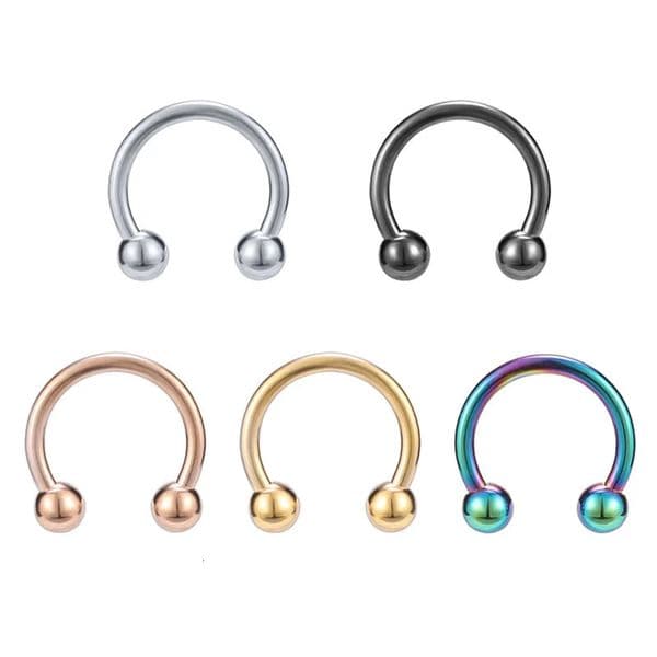 1pc 316L Stainless Steel Lip Rings Studs Labret Piercing Master Earrings Septum Nose Hoops Unisex Women Punk Cool Body Jewelry 260430