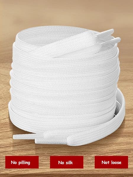 White Black Flat Shoelaces for Sneakers laces Shoe Strings Classic Shoe laces 7090100120140160CM High-quality Shoelace 260430