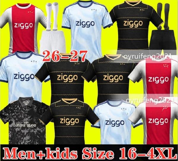 Ajax Soccer Jersey 26 27 football jerseys shirt kit Amsterdam ajaax jersey 26 27 maillot Ajaox Kids kit Ston e aajax bob marley jersey Island uniforms special 11111111