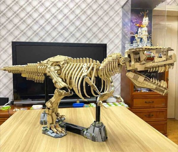 2026 New New Creative T-Rex Fossils Tyrannosaurus Rex Building Blocks Dinosaur World Park Toys For Kids Boys Birthday Gifts Designer F