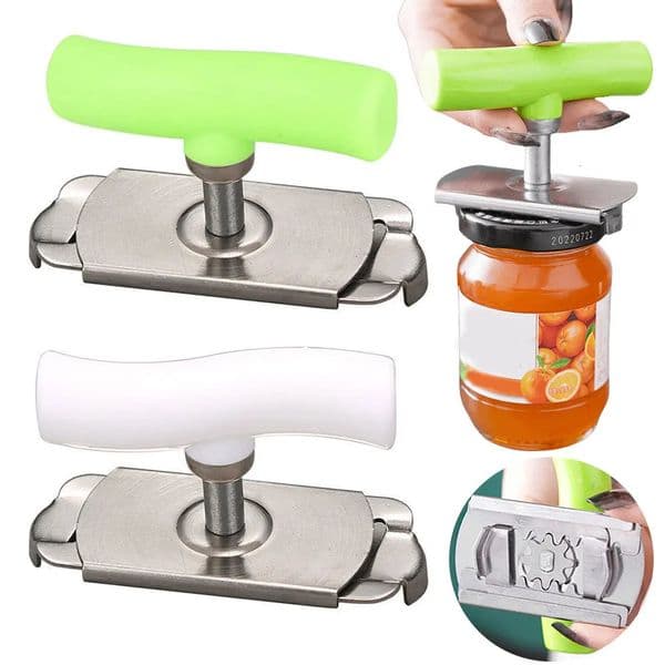 Stainless Steel MultiUse Jar Opener Adjustable LaborSaving Tool for Bottle Caps Can Lids Commercial Kitchen Home Gadget 260430