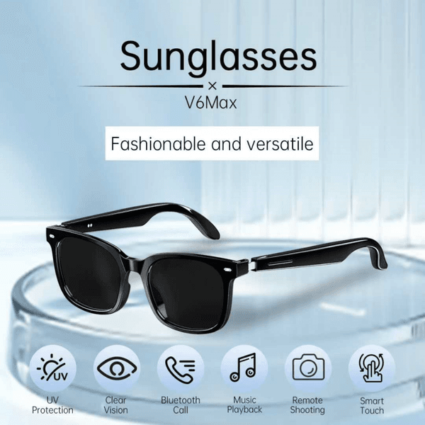 Bluetooth Sunglasses Smart Audio Glasses for Hands-Free Call Music UV Protection