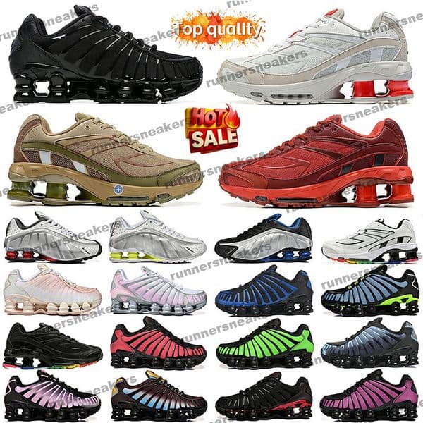 top quality shoxs tl ride z r4 designer running shoes men women air cushion spring triple black white silver race blue bred pink orange trainers outdoor sport sneakers