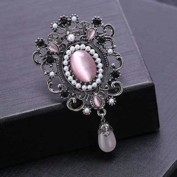 women fashion gemstone brooch clothing accessories pins jewel 260430