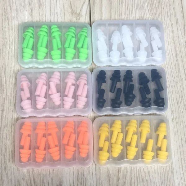 5Pairs Soft Silicone Earplugs AntiNoise Waterproof Swimming Ear Clips Diving Protection for Adults And Children Swimmers 260430