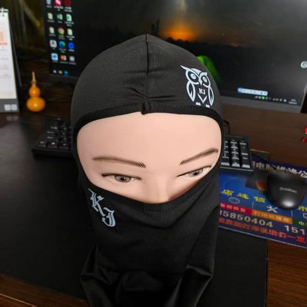 Customizable logo Barak Rafah hat bicycle headgear equipped with outdoor riding face motorcycle windproof tactics cold mask mask winter windproof mask.