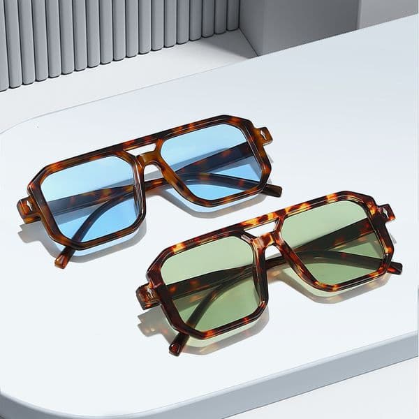High Quality New European American style personalized fashion for men and women, ins square frame trendy retro artistic simple sunglasses