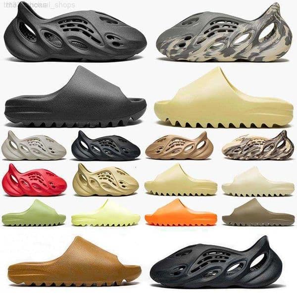 Shoes Sandals Women Slides Foam Runners Runner Ararat Flat Slide Slippers Bone Resin Sand Rubber West Summer Brown