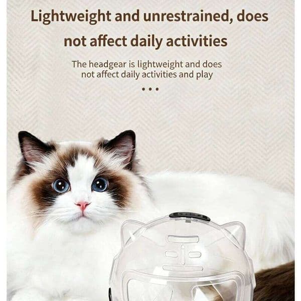 Breathable Sturdy Cat Space Hood Anti-bite Anti-scratch Anti-lick Kitten Protective Helmet Pet Grooming Supplies