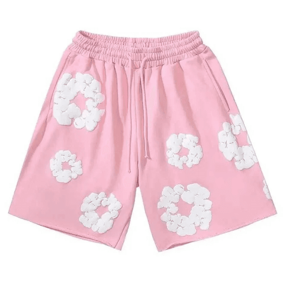 Designer Shorts Casual Cotton Wreath Foam Graphics tearsshort Kapok Puff Comfortable Beach Pants Breathable Trend Quick Drying Drawstring Knee Length Shorts