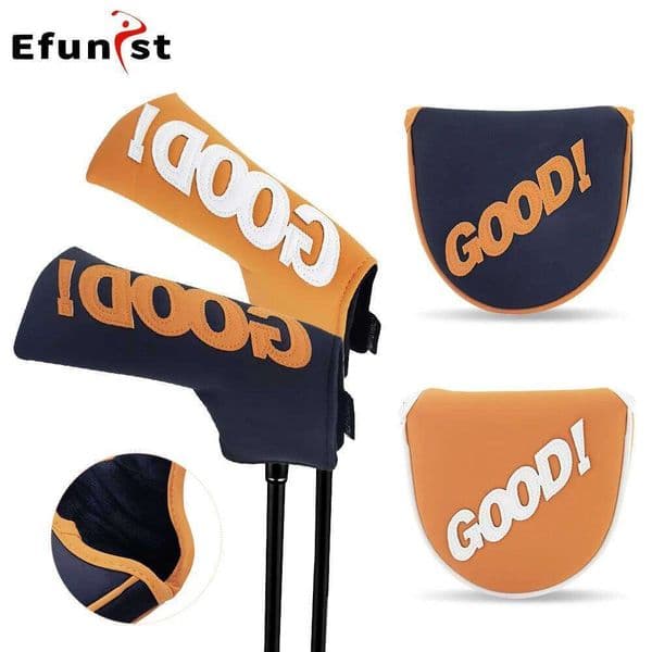 cover PU GOOD Pattern For Blade Mallet Putter Magnetic Closure Waterproof Durable Club Covers Golf Supplies 26Y0430