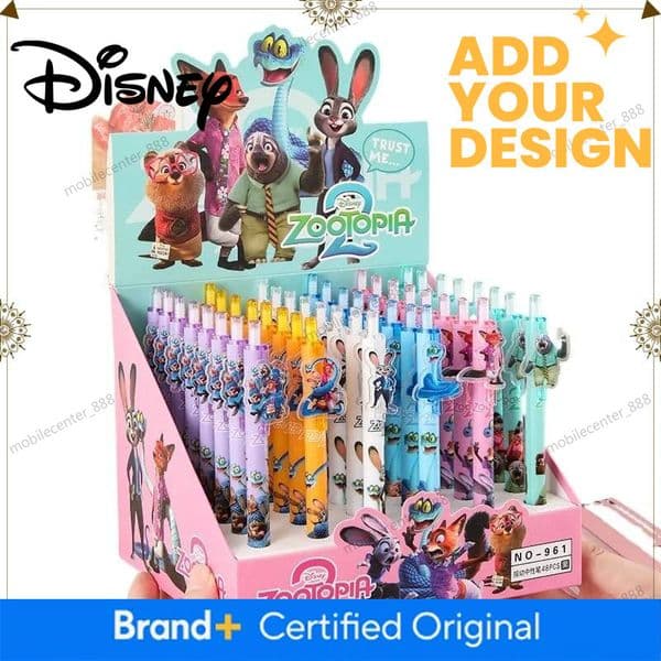 Designer Disney Disney Zootopia Gary Gel Pen Anime Nick Jude 0.5Mm Black Ink Ballpoint Pen Student Writinng Pen School Stationery Supplies Gifts Luxury