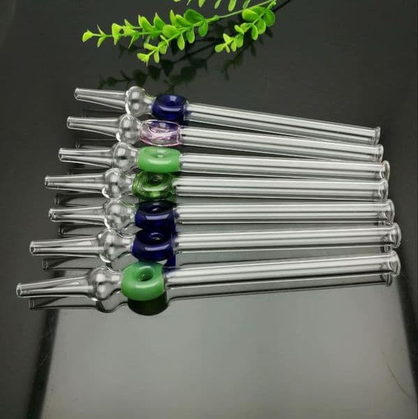 Smoking Pipes Aeecssories Glass Hookahs Bongs Colored round ball, colored circle, extended glass suction nozzle