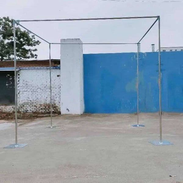 New Adjustable Arch Square Canopy Drape Backdrop Stand Kit Stainless steel Pipe Frame For Wedding Decor Center Pieces