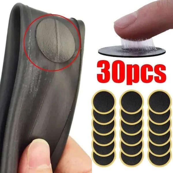 50/30/20/10PCS Glue-free Bicycle Patches - Quick Self-Adhesive Repair for Tire Protection