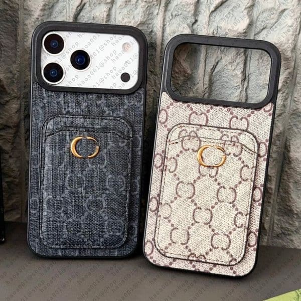 G 17 Pro Max Phone Case Designer Card Pocket embossing Leather iPhone Case with for iPhone 16 ProMax Cases Apple 15 14 13 Plus Cell Phone Cases Mobile Cover 2026