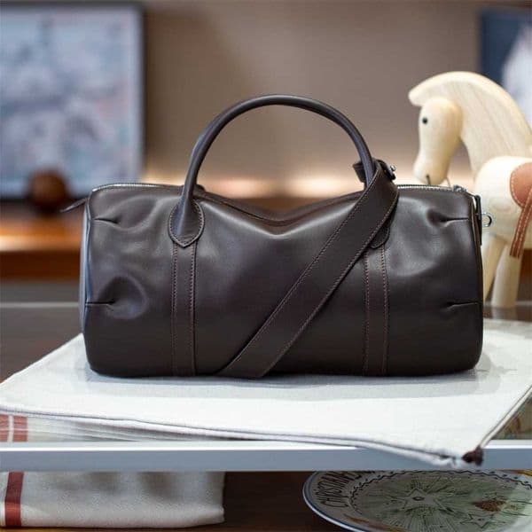 Luxury Purse Polochon Genuine Leather Fashion Vintage Pillow Bag Boston Bag Versatile Commuter Shoulder Bag Crossbody Bag Underarm Bag
