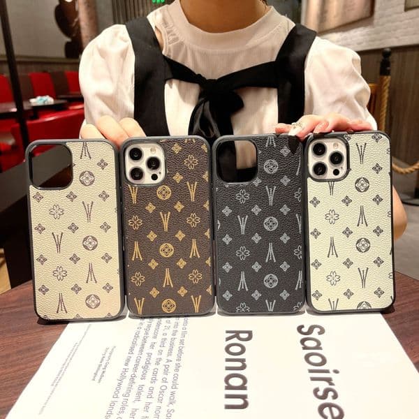 Designer phone case Unique V-shaped Pattern style fashion luxury Leather style suitable for all iPhone phone series cases Comprehensive anti fall and scratch