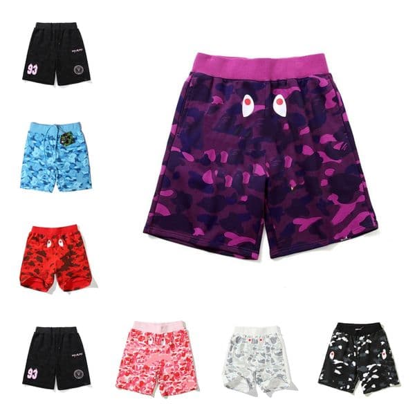 Designer bapl shirt Mens shorts graphics men womens shorts quick drying knee length men swim shorts