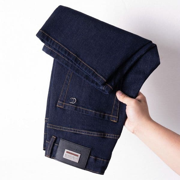 Men's Jeans Knee-Length Summer Thin Men Slim Fit European American High-end Brand Straight Pants Q9806-99