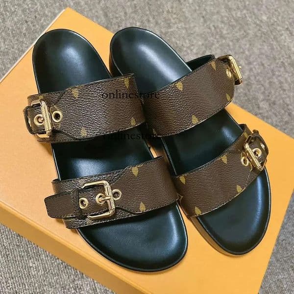 Designer Monogram Attitude Sandals Luxury Shoes For Women Coeur De Pamplemousse Athletic Chaussure Open-toe Sandal Mules Men Slip-ons Slippers